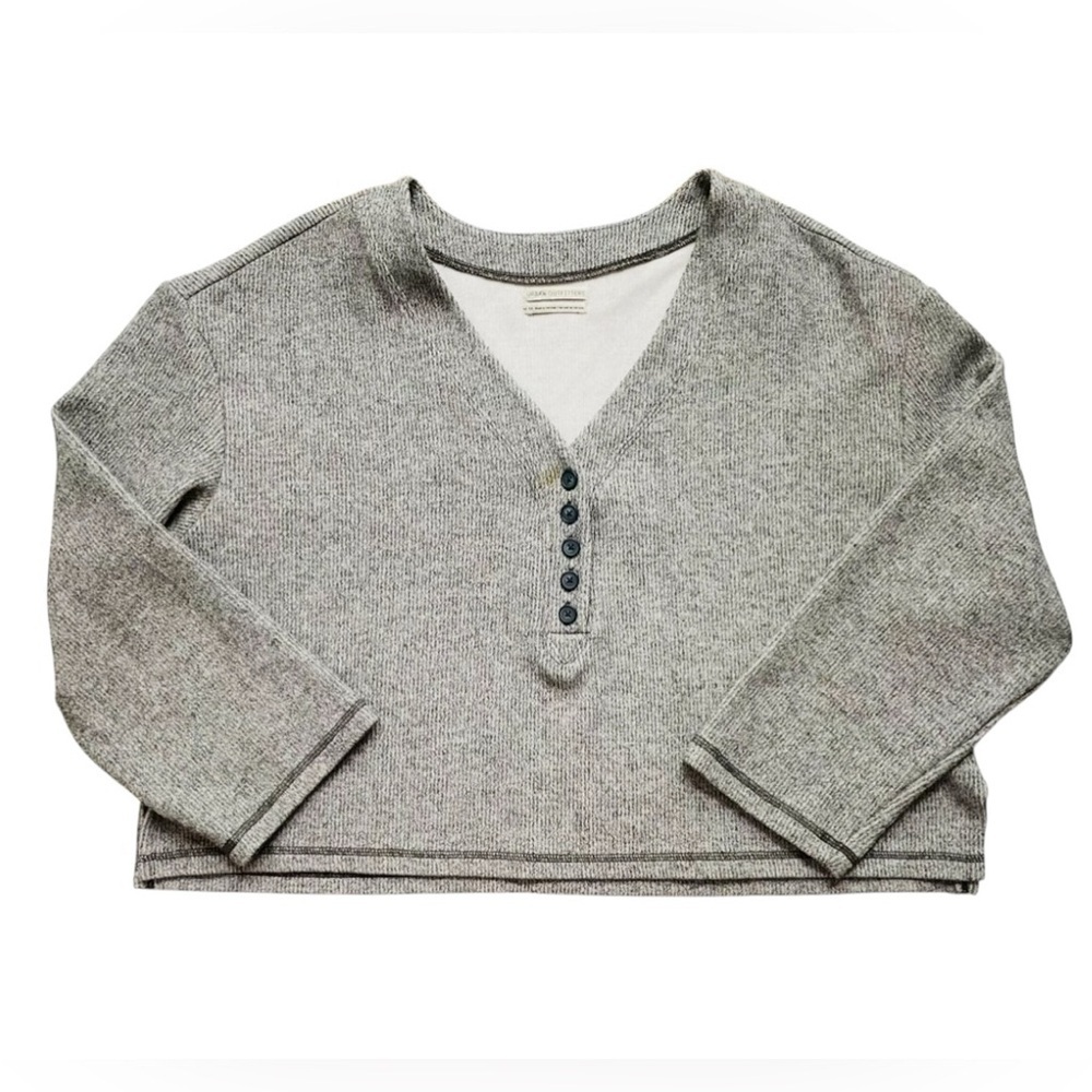 Urban Outfitters Crop Button Front Pullover - Picture 3 of 6